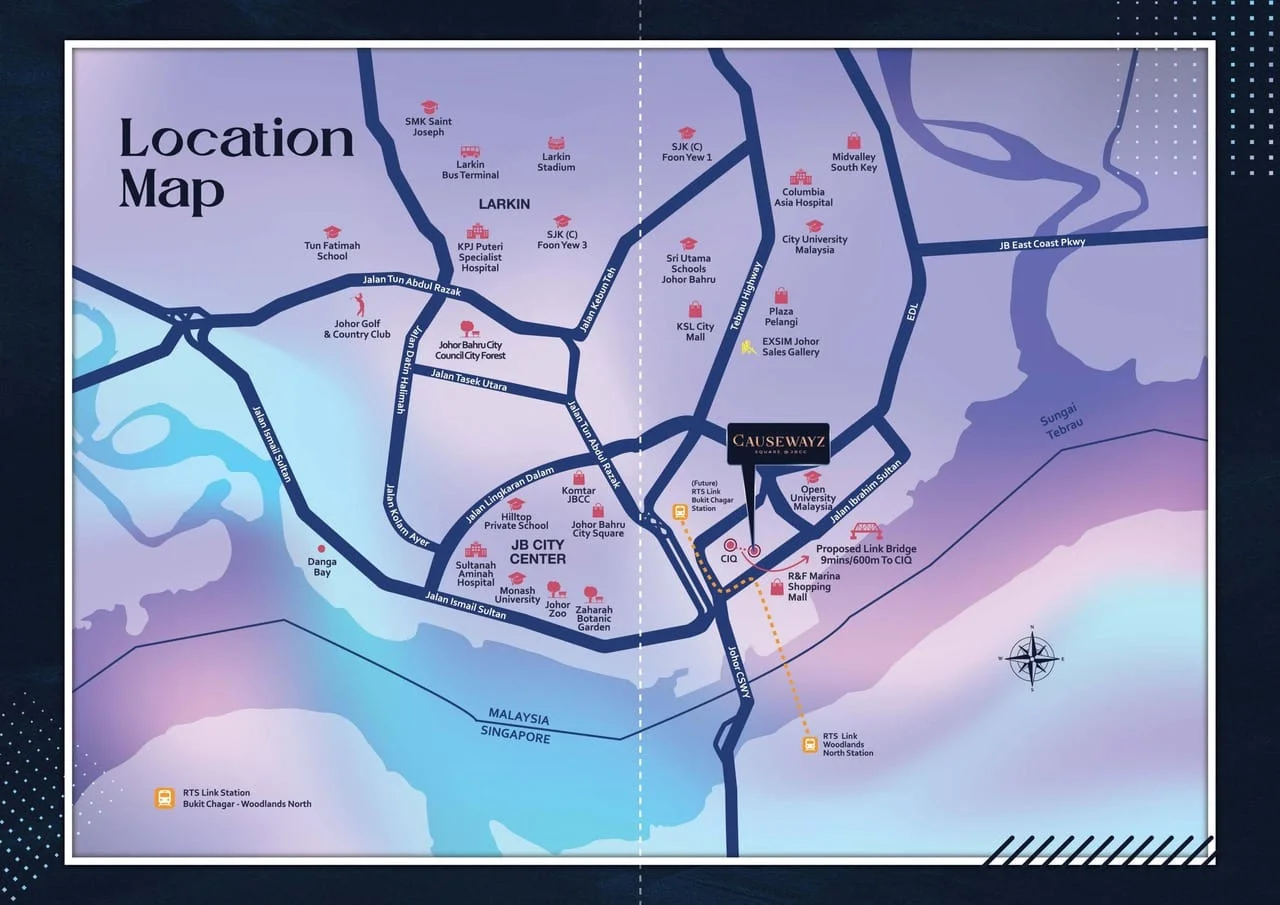 Causewayz Square JBCC Location Map